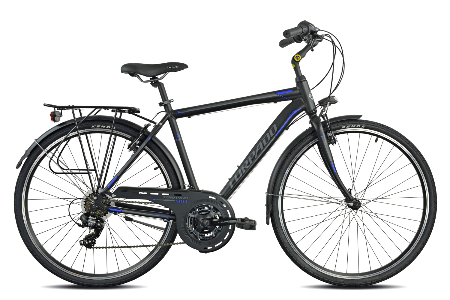 City Bike Torpado Partner 28 Uomo 21V Blu Nero
