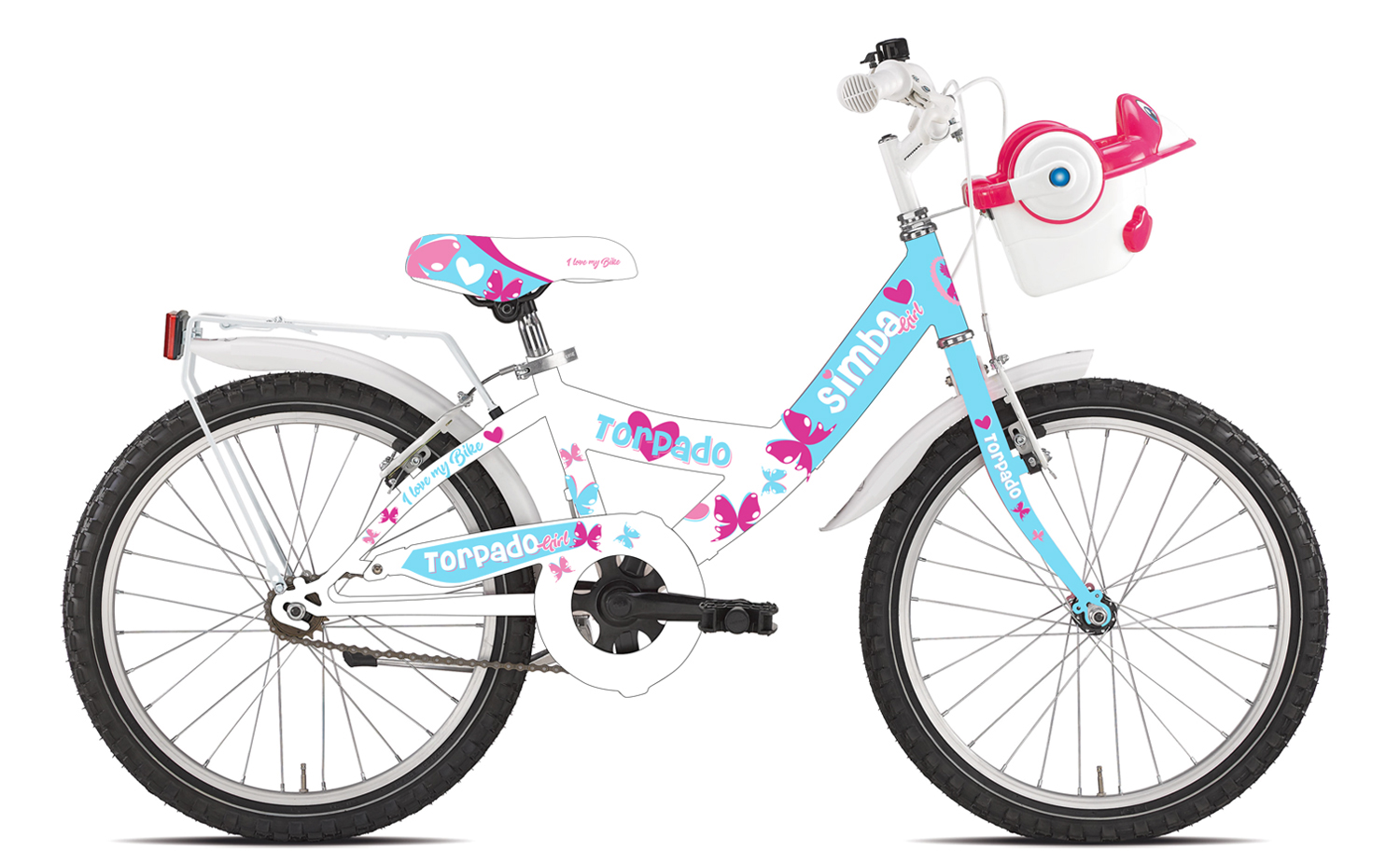 Torpado City Bike Bambina Simba 20 1V Blu Chiaro