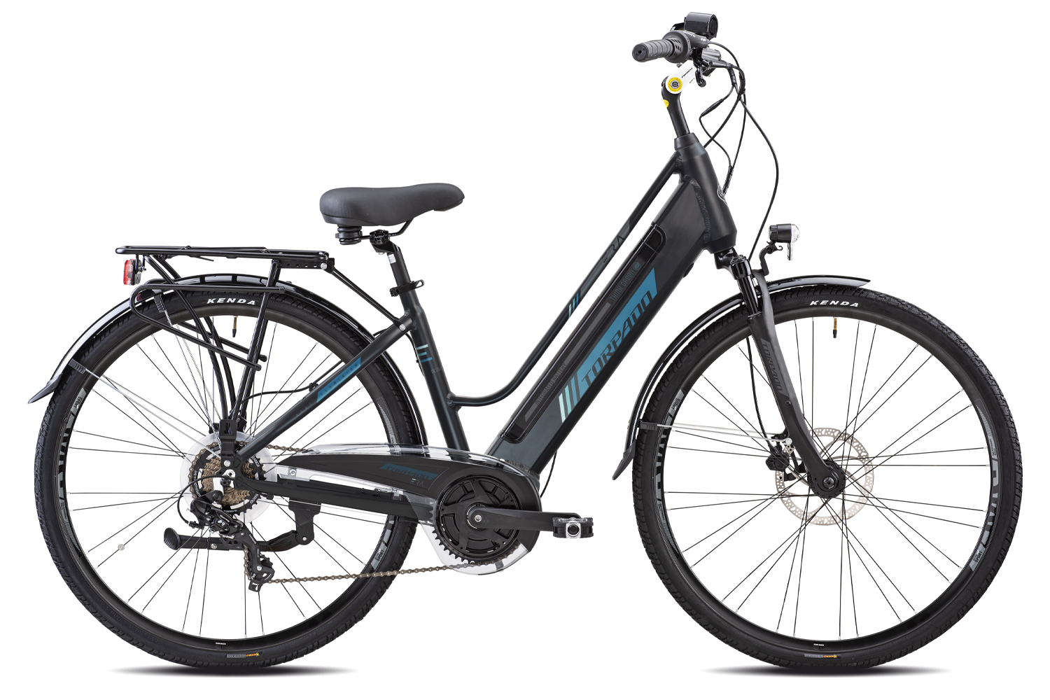 Torpado City Bike Elettrica Era 28 Donna Nero Blu Torpado