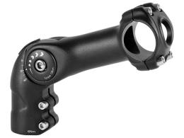 ATTACCO MANUBRIO BRN REGOLABILE IN ALLUMINIO NERO ESTENSIONE 110 mm DIAMETRO MANUBRIO 31,8 mm