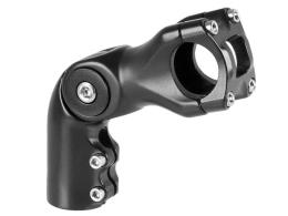 ATTACCO MANUBRIO BRN REGOLABILE IN ALLUMINIO NERO ESTENSIONE 85 mm DIAMETRO MANUBRIO 31,8 mm