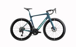 BICI CORSA BIANCHI INFINITO PRO SHIMANO 105 DI2 12V PETROLIO CELESTE