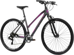 BICI IBRIDA LOMBARDO AMANTEA 100 AGEVOLE 28 TY300 21V GRIGIO ANTRACITE OPACO