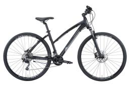 BICI IBRIDA MONTANA X-CROSS 28 DONNA ACERA 3x8V NERO GRIGIO