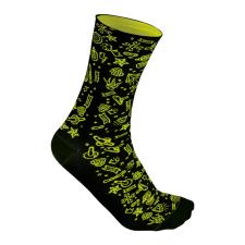 CALZINI BRN ROCK&rsquo;N&rsquo;ROLL NERI GIALLI FLUO