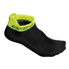 CALZINI BRN SHORT NERI GIALLI FLUO