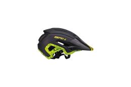 CASCO MTB BRN SKEGGIA NERO GIALLO FLUO