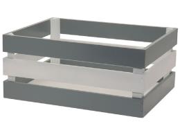 CESTO BRN IN LEGNO VERSILIA GRIGIO-BIANCO