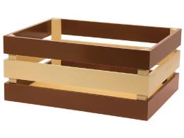 CESTO BRN IN LEGNO VERSILIA MARRONE-NATURALE