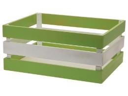 CESTO BRN IN LEGNO VERSILIA VERDE-BIANCO
