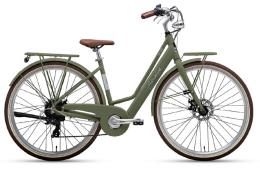 CICLI ADRIATICA E-RETRO 28 DONNA TY300 6V VERDE MILITARE