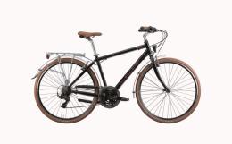 CITY BIKE BIANCHI SPILLO DELUXE 28 UOMO 21V NERO FULL LUCIDO