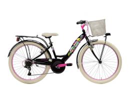 CITY BIKE CICLI ADRIATICA GIRL 20 TY21 7V NERO