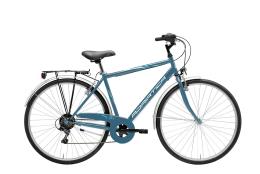 CITY BIKE CICLI ADRIATICA MOVIE 28 UOMO TY21 6V BLU PETROLIO