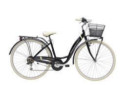 CITY BIKE CICLI ADRIATICA PANDA 28 DONNA 6V NERO OPACO
