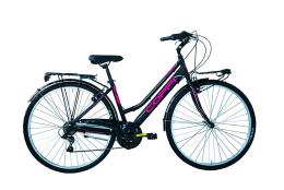 CITY BIKE COPPI MANHATTAN 28 DONNA TZ500 21V NERO FUCSIA