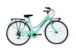 CITY BIKE COPPI SORRENTO 28 DONNA TZ500 6V VERDE