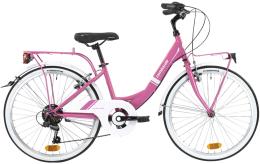 CITY BIKE LOMBARDO RIMINI AGEVOLE 24 6V ROSA LUCIDO