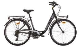 CITY BIKE OLMO MOON 26 DONNA SHIMANO TY300 7V NERO