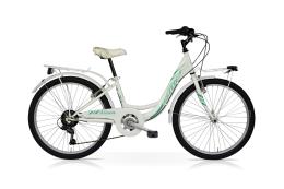 CITY BIKE SPEEDCROSS ALISEA 24 DONNA TY21 6V BIANCO TIFFANY