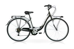 CITY BIKE SPEEDCROSS FASHION 26 DONNA TY21 6V NERO BIANCO