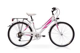 CITY BIKE SPEEDCROSS GRACE 26 DONNA TY21 6V BIANCO FUCSIA