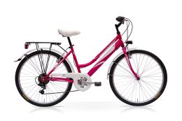 CITY BIKE SPEEDCROSS GRACE 26 DONNA TY21 6V FUCSIA BIANCO