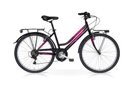 CITY BIKE SPEEDCROSS GRACE 26 DONNA TY21 6V NERO FUCSIA