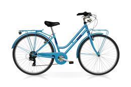 CITY BIKE SPEEDCROSS GRECALE 28 DONNA 7V AZZURRO