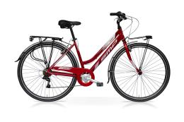 CITY BIKE SPEEDCROSS MY WAY 28 DONNA TY300 21V ROSSO LUCIDO