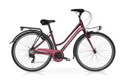 CITY BIKE SPEEDCROSS SEASON 28 DONNA TY300 21V BORDEAUX