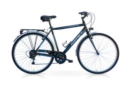 CITY BIKE SPEEDCROSS TIEMPO 28 UOMO TY21 6V NERO BLU