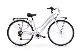 CITY BIKE SPEEDCROSS TIEMPO 29 DONNA TY21 6V BIANCO FUCSIA