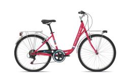 CITY BIKE TECNOBIKE DAFNE 26 TZ500 6V FRAGOLA
