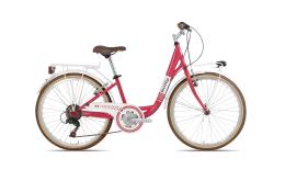CITY BIKE TECNOBIKE HOLLY 24 TZ500 6V FRAGOLA