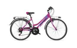 CITY BIKE TECNOBIKE OASI 26 TZ500 18V FUXIA