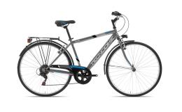 CITY BIKE TECNOBIKE SQUARE 28 TZ500 6V ANTRACITE BLU