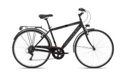 CITY BIKE TECNOBIKE SQUARE 28 TZ500 6V NERO MARRONE