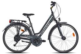 CITY BIKE TORPADO NAVIGATOR LUX 28 DONNA 24V GRIGIO ACQUAMARINA