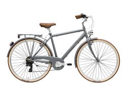 CITY BIKE VINTAGE CICLI ADRIATICA RETRO 28 UOMO TY300 6V GRIGIA