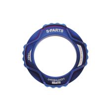 GHIERA CHIUSURA CENTER LOCK S-PARTS IN TITANIO BLU