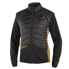 GIACCA BIOTEX IMBOTTITA 2 IN 1 NERO GIALLO OCRA
