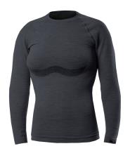 MAGLIA BIOTEX DONNA MANICA LUNGA CALORE MERINO GRIGIO