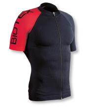 MAGLIA BIOTEX MANICA CORTA ULTRA NERO ROSSO