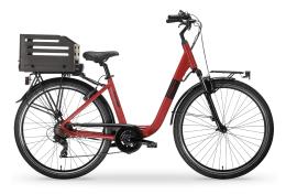 MBM RHEA 28 DONNA SHIMANO TY300 7V ROSSO RUBINO OPACO