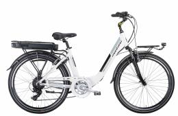 MONTANA E-AYDA 28 DONNA SHIMANO TY-300 6V BIANCO