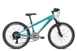 MTB TORPADO VIPER 24 SHIMANO TY300 21V ACQUAMARINA NERO OPACO
