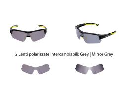 OCCHIALI BRN CX100 POLARIZZATI NERI GIALLI FLUO