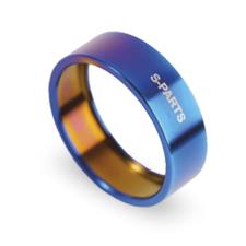 SPESSORE STERZO S-PARTS IN TITANIO BLU DA 10 mm