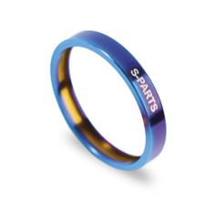 SPESSORE STERZO S-PARTS IN TITANIO BLU DA 5 mm